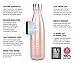 ICONIQ Stainless Steel Vacuum Insulated Water Bottle, 17 Ounce (Rose Gold)