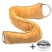 fowong Under Door Draft Stopper, 36 inch Long Door Seal Gap Blocker Sound Reducer Door Sweep with Hook Tape, Light Orange