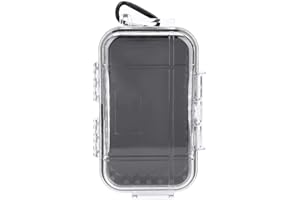 FISHLOR Shockproof Waterproof Storage Case, Outdoor Shockproof Waterproof Storage Case Box Airtight Carry Box Container(Transparent)