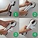 FChome Shower Wall Suction Cup Grab Bars,12 Inches Shower Handle Bar Offers Safe Grip with Strong Hold Suction Cup for Safety Grip Grab in Bathroom，Black