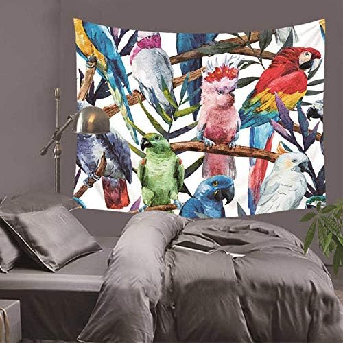 QLIYT Printed Animal Bird Tapestry Bohemian Mandala Tapestry Wall Hanging Wall Decoration Hippie Tapestry Beach Towel Yoga Mat