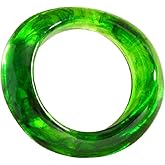 MMIUAEG Candy Color Geometric Cuff Bangle Colorful Irregular Bangle Bracelet for Women Chunky Glittering Square Bracelet Exaggerated Party Jewelry Gift