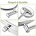 Cozzine Makeup Mirror Wall Mounted with 10X Magnifying, Two Side Vanity Extendable Bathroom Mirror, 10X Magnification Mirror 8 Inch, Chrome Finish