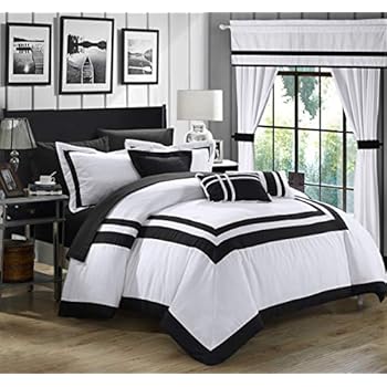 Amazon Com Chic Home Ritz 20 Piece Comforter Set Color Block Bed