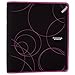 Five Star Zipper Binder, 2 Inch 3 Ring Binder, Xpanz Expandable with Interior Pockets, Berry Circles (73230)