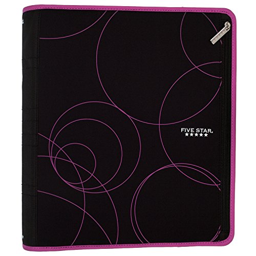 Five Star Zipper Binder, 2 Inch 3 Ring Binder, Xpanz Expandable with