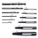 GORCHEN Damaged Screw Extractor Set Remove Stripped or Broken Screws Bolt Fastener Easy Out with Right Handed Boring Drill Bit Set