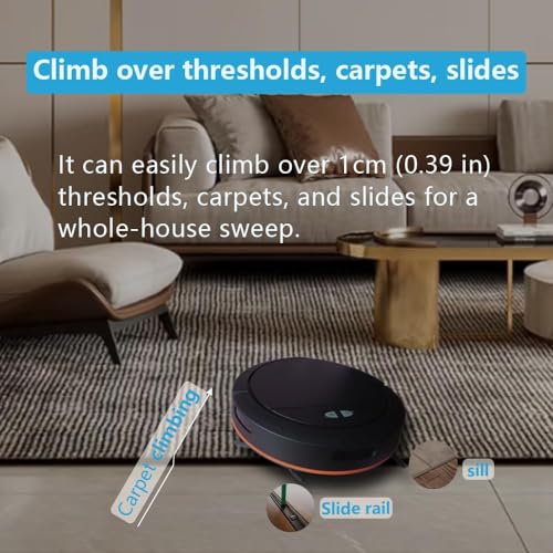 Robot Vacuum and Mop Combo, 4500Pa Strong Suction, LiDAR Navigation, Carpet Boost, Multi-Floor Mapping, Ideal for Pet Hair Hard Floor and Low-Pile Carpet