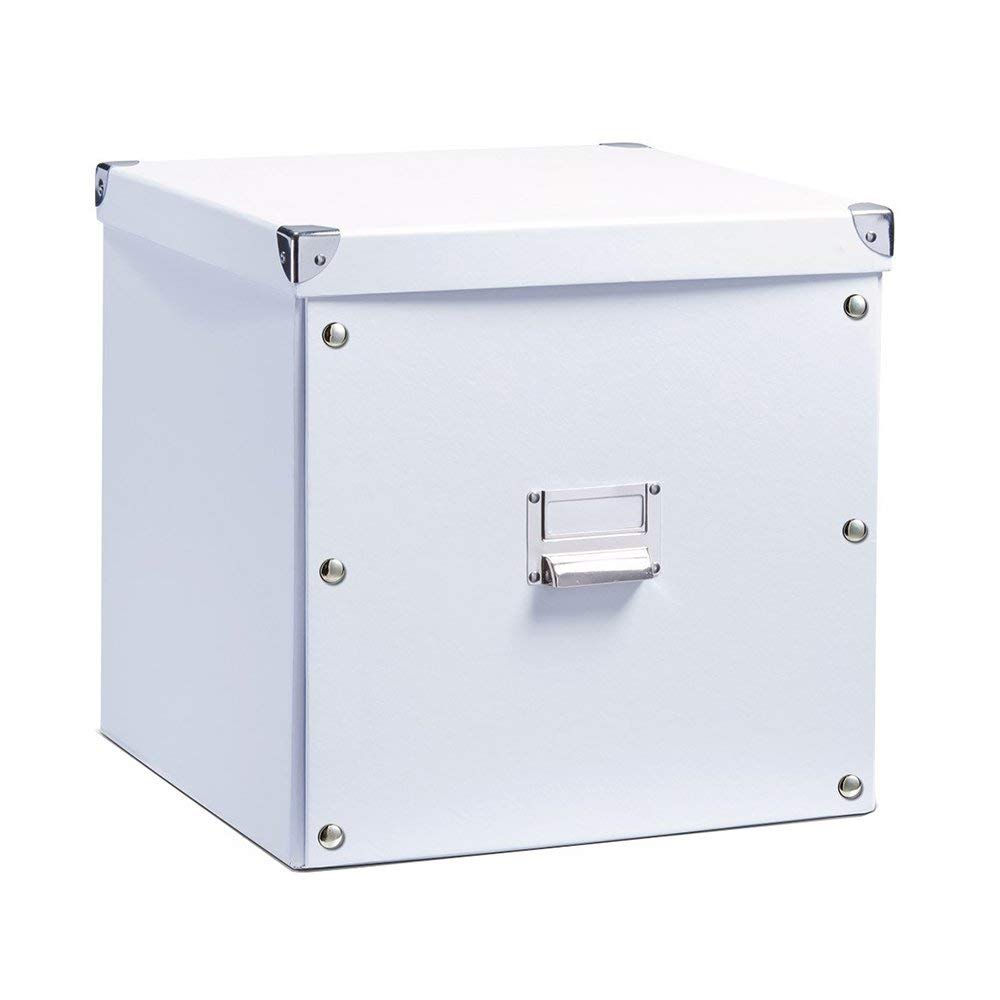 Zeller 17620 33.5 x 33 x 32 cm Storage Box Cardboard, White