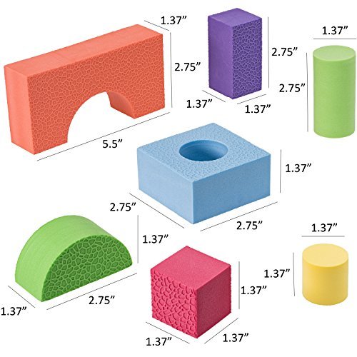 Dragon Too Foam Blocks and Stacking Blocks Non Toxic 150 Pcs Creative