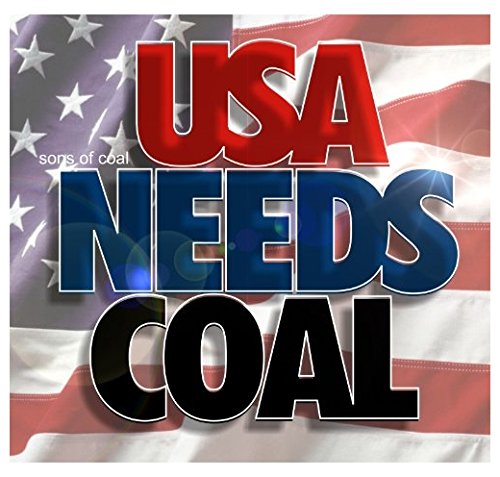 Large 5'' Sticker - USA Needs Coal Mining Hard Hat Stickers Earl Ferguson â€œSons of Coal' - Construction Toolbox, Hardhat, Lunchbox, Helmet, Mechanic & More