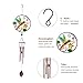 CREATIVE DESIGN 32''H Hummingbird Wind Chimes, Portable Metal Garden Wind Chimes for Home Garden Decoration