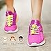 AIXMEET 5 Pairs No Tie Elastic Lock Shoelaces for Adults, Kids, Older Generation, Runners(Black, White, Gray, Blue, Yellow)