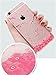 iPhone 5S Case EMAXELER Clear Ultra Thin Internal Diamond TPU Gel Shock Absorbing Scratch Resistant Frame Cover Silicone Skin Case for iPhone 5S / 5 / SE Pink Cherry Blossoms