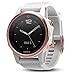 PlayBetter Garmin Fenix 5S Sapphire (Rose Gold with White Band) Power Bundle | Includes HD Screen Protectors, Hard Case & PlayBetter Portable Charger | Multi-Sport Watch, Sapphire | Bundle