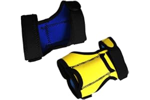 SM SunniMix 2 Pieces Portable Torch Flashlight Holder Adjustable Hand Arm Mount Wrist Strap Neoprene Underwater Scuba Diving Dive Outdoor Hiking Cycling