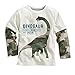Metee Dresses Boys Kids White Long Sleeve Cotton T-Shirts Cartoon Tops Size 18 Months