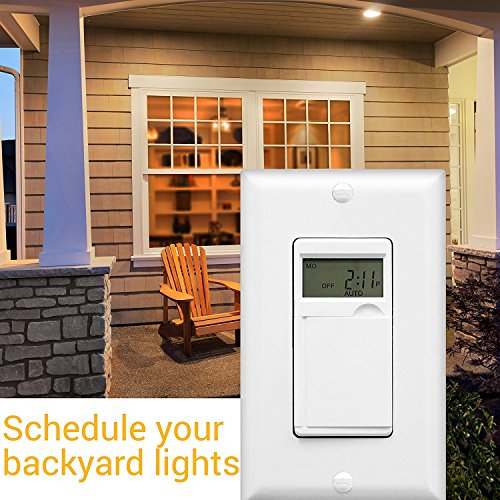 ENERLITES Programmable Timer Switch Digital Timer Switch for Lights