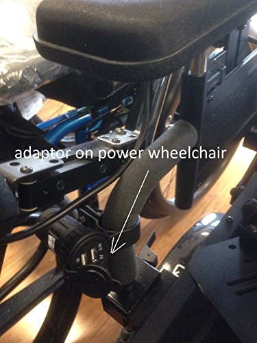 Cheelcare USB Adaptor/Charger for Scooters and Power Wheelchairs - Cable Length 0.5m - 20 inch