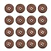 LAYs 1 Inch Wooden Round Buttons with 4 Holes 50pcs for Sewing DIY Craft Scrapbooking Clothing