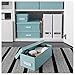 IKEA TJENA Organizing Box With Lid [BLUE][4 Pack of Boxes][INCLUDES 2 Pack Sharpie Markers (Black)] For Office, Storage, Supplies, Organization, Small Parts