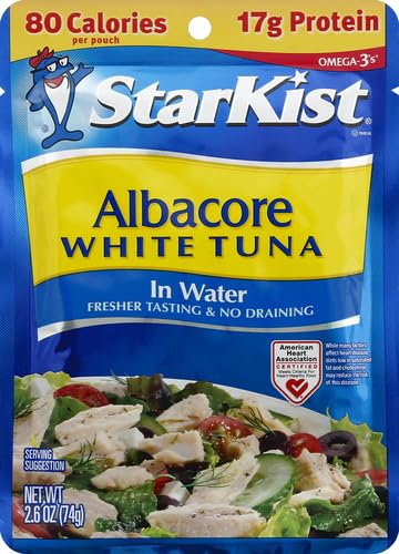 STARKIST ALBACORE WHITE TUNA IN WATER – 2.6 OZ POUCH
