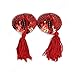 Kocome Sexy Women Lingerie Sequin Tassel Pasties Stickers Breast Bra Nipple Cover (Red)