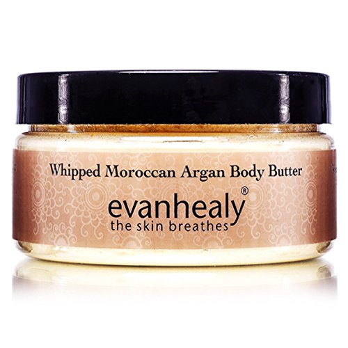 evanhealy Whipped Moroccan Argan Butter | Organic Shea Butter, Argan Oi & Lavender | Moisturize & Revitalize Dehydrated Skin