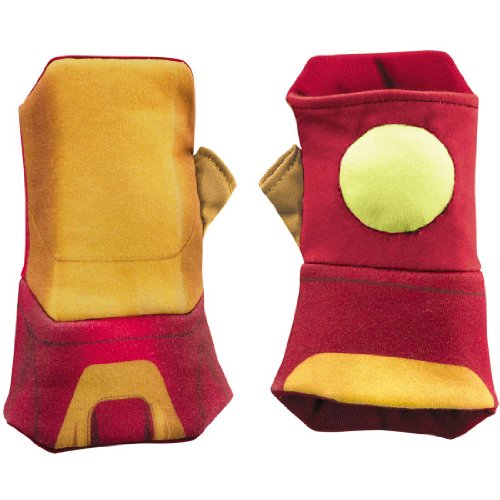 Kids Iron Man Mark 42 Glow Soft Costume Gauntlets - Child Std.