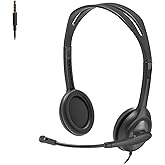 Logitech H111 Stereo Headset with 3.5 mm Audio Jack, Black