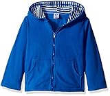 Gerber Little Boys' Toddler Hooded Micro Fleece Jacket, Blue, 5T