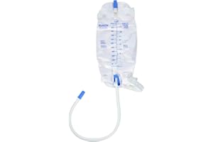 Teleflex Medical Inc Easy-Tap Leg Bag with Extra 18 Inch PVC Extension Tubing 16.9 Ounce, Sterile, Latex-Free (Pack of 5)