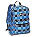 Everest Blue Squares Checkered Backpack School Bag