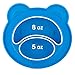 Nuby Sure Grip Miracle Mat Section Plate, Blue Bear