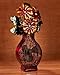 DecoBREEZE Decorative Table Fan, Desk Fan, Two Speed Electric Tabletop Fan, Figurine Fan, 7 inch, Floral Bouquet
