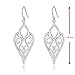 Highly Polished Sterling Silver Filigree Cuckoo Design Dangle Drop Earrings
