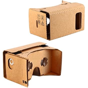 KR-NET Bigger Google Cardboard - VR 3D Virtual Reality Glasses Camera Headset Controller DIY Kit for Large Smart Phone Galaxy Note 3 4 5 iPhone 6/6S Plus 5.7"