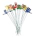 yueton 20pcs Garden Yard Planter Colorful Whimsical Dragonfly Lawn Stakes Garden Ornaments & Patio Decoration