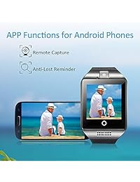 Smart Watch Bluetooth Smart Watch Android with SIM card slot Camera Touchscreen Smartwatch, Fitness tracker watch with Sleep monitor compatible with IOS and Androids. Pedometer watch for women kids me