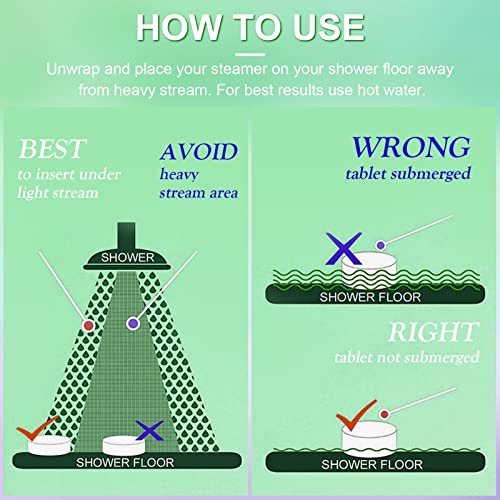 POLEVIEW SHOWER STEAMERS AROMATHERAPY (PACK OF 12) GIFT SET FOR WOMAN AND MAN, STRONGLY SCENTED EUCALYPTUS & PEPPERMINT ESSENTIAL OIL SHOWER BOMBS FOR SINUS RELIEF, BREATHE EASY AND DEEP RELAXATION