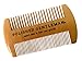Beard Brush and Comb Set for Men - Natural Boar Bristle Brush and Durable Wooden Comb Grooming Kit - Maintains Soft, Shiny and Smooth Facial Hair - Mustache Straightening and Shaping Tools (Beard Comb & Brush Kit)
