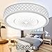 Neporal 30W Ceiling Fixture Dimmable 3 Color Temperature Adjustable 16 Inch Flush-Mount-Ceiling-Light-LED Modern for Bedroom Study Living Room Kitchen