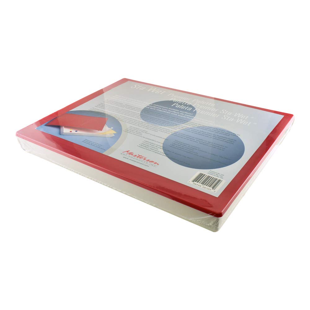 Masterson Sta-Wet airtight Box Premier Palette, Standard, White