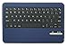 Samsung Galaxy Tab S2 9.7 Keyboard case, KuGi Ultra-thin Detachable Bluetooth Keyboard Stand Portfolio Case / Cover+ Free stylus for Samsung Galaxy Tab S2 9.7 tablet. (Blue)