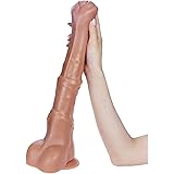 Horse Dildo,Realistic Animal Dildos 16.5 inch Huge Thick Thrusting Dildo Anal Sex Toy with Suction Cup Adult Toy for Men Wome