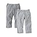 Burt's Bees Baby Unisex Baby Pants, Set of 2 Lightweight Knit Infant Bottoms, 100% Organic Cotton, Heather Gray, 3-6 Months