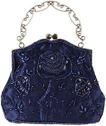 amazon navy blue clutch bags