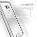 Zizo ION Series Compatible with Samsung Galaxy S9 Case Military Grade Drop Tested with Tempered Glass Screen Protector Silver Clear