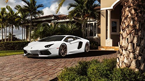 ADV1 Lamborghini Aventador Silk Wall Art Poster Print - 24x36 inch (60x90cm)