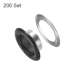 HARFINGTON 200 Set Color Round Grommets 10mm